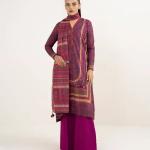 Crimson Harmony Printed 3-Piece Arabic Lawn Suit MalaZaar Signature Collection