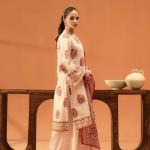 Blush Bloom Embroidered Lawn 3-Piece Unstitched Suit | Malazaar Summer Bloom Collection