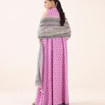 Lavender Summer Bloom Printed Lawn 2-Piece Dress | MalaZaar Signature Collection