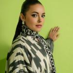 Noir Aura Printed Lawn 3-Piece Unstitched Suit | MalaZaar Classic Edit