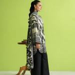 Noir Aura Printed Lawn 3-Piece Unstitched Suit | MalaZaar Classic Edit