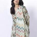 Mint Bloom Printed Lawn 3-Piece Unstitched Suit | MalaZaar Summer Essence