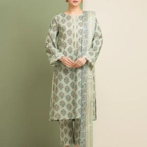 Pastel Bloom Printed Lawn 3-Piece Unstitched Suit | Malazaar Signature Lawn Collection